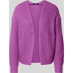 Zero sweter damski bawełniany fioletowy w serek  - zdjęcie produktu