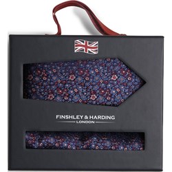 Krawat Finshley & Harding London w kwiaty  - zdjęcie produktu