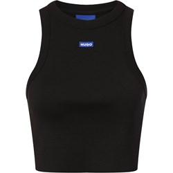 Bluzka damska Hugo Blue z jerseyu casualowa z okrągłym dekoltem  - zdjęcie produktu