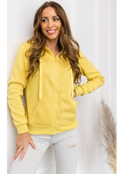 Bluza damska z kapturem jasnożółta Denley W03BA okazja denley damskie - kod rabatowy