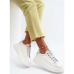 Buty sportowe damskie Goe sneakersy ze skóry  - zdjęcie produktu