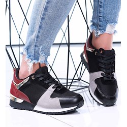 Wielokolorowe buty sportowe damskie Pantofelek24 sznurowane  - zdjęcie produktu