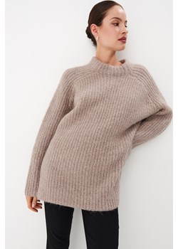 Mohito - Beżowy sweter z wełną alpaki - Beżowy Mohito Mohito - kod rabatowy