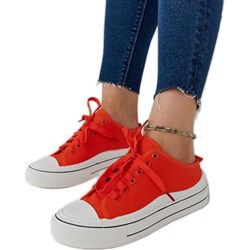 Trampki damskie na lato sznurowane  - zdjęcie produktu