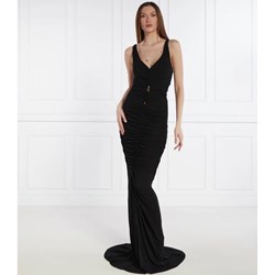 Elisabetta Franchi sukienka z dekoltem v elegancka letnia  - zdjęcie produktu