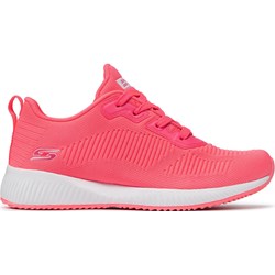 Różowe buty sportowe damskie Skechers na wiosnę na platformie  - zdjęcie produktu