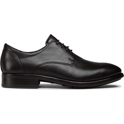 Buty eleganckie męskie czarne  - zdjęcie produktu