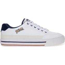 Trampki damskie Puma z zamszu płaskie białe sportowe  - zdjęcie produktu