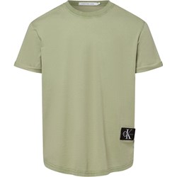 T-shirt męski Calvin Klein zielony z krótkim rękawem  - zdjęcie produktu