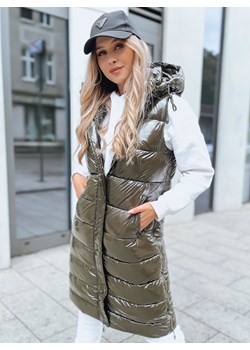 Kamizelka pikowana damska GANTINI zielona Dstreet TY3747 Dstreet DSTREET.PL okazja - kod rabatowy