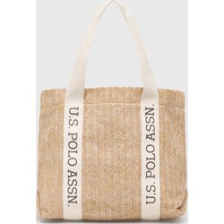 Torba letnia U.S Polo Assn. na ramię matowa mieszcząca a8 wakacyjna  - zdjęcie produktu