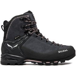Buty trekkingowe damskie czarne SALEWA sportowe płaskie sznurowane  - zdjęcie produktu