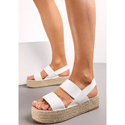 Sandały damskie Renee bez zapięcia letnie białe casual  - zdjęcie produktu