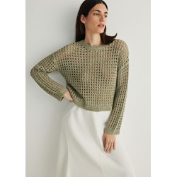 Sweter damski Reserved zielony z okrągłym dekoltem  - zdjęcie produktu