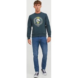 Jeansy męskie Jack & Jones niebieskie bawełniane  - zdjęcie produktu