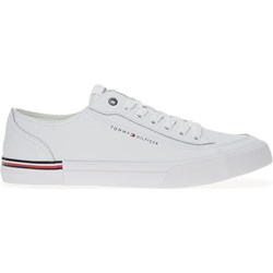 Tommy Hilfiger trampki męskie białe na wiosnę wiązane  - zdjęcie produktu