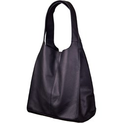Czarna shopper bag Designs mieszcząca a6 na ramię matowa  - zdjęcie produktu
