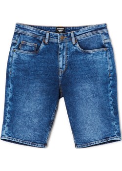Cropp - Szorty denim z efektem sprania - niebieski Cropp Cropp - kod rabatowy