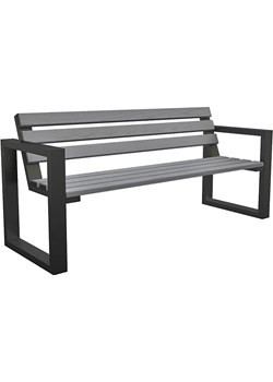 Metalowa ławka parkowa Norin Gray 150cm Elior Edinos.pl - kod rabatowy