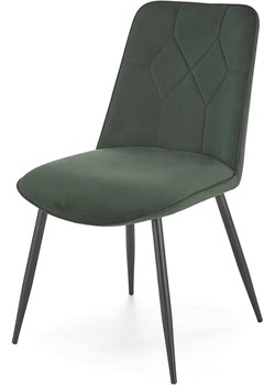 Zielone welwetowe krzesło metalowe - Livro Elior Edinos.pl - kod rabatowy