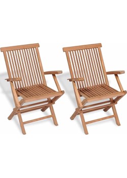 Składane drewniane krzesła ogrodowe Soriano 2X - 2 szt Elior okazyjna cena Edinos.pl - kod rabatowy