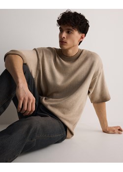 Reserved - Sweter z krótkim rękawem - brązowy Reserved Reserved - kod rabatowy