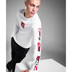 T-shirt męski biały Jordan z długim rękawem  - zdjęcie produktu