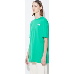 Zielona bluzka damska The North Face z krótkim rękawem w sportowym stylu  - zdjęcie produktu