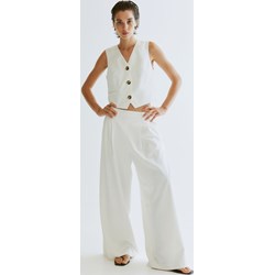 Spodnie damskie białe H & M  - zdjęcie produktu