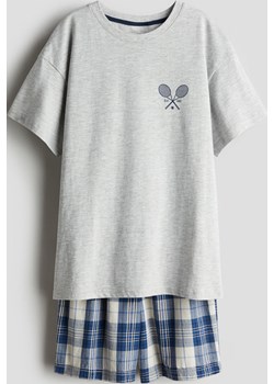 H & M - Bawełniana piżama - Szary H & M H&M - kod rabatowy