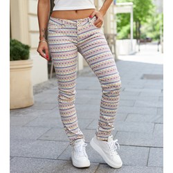 Spodnie damskie w paski  - zdjęcie produktu