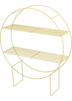 Półka - stojak Chicago gold wys.60,5cm Dekoria dekoria.pl - kod rabatowy