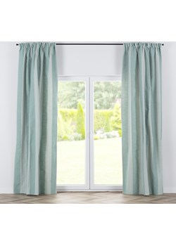 Zasłona BASIC na taśmie marszczącej 130x280 cm miętowy 1szt. Dekoria dekoria.pl - kod rabatowy