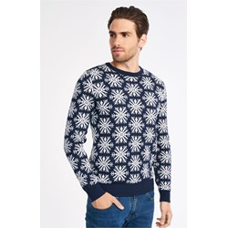 Sweter męski Ochnik w abstrakcyjnym wzorze młodzieżowy  - zdjęcie produktu