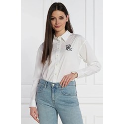 Koszula damska biała Ralph Lauren na wiosnę z bawełny  - zdjęcie produktu