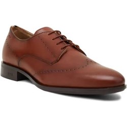 Buty eleganckie męskie BOSS HUGO brązowe  - zdjęcie produktu