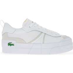 Trampki damskie Lacoste białe sznurowane z tworzywa sztucznego na lato sportowe  - zdjęcie produktu