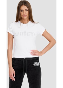 JUICY COUTURE Biały t-shirt Ryder Rodeo Fitted, Wybierz rozmiar M Juicy Couture outfit.pl - kod rabatowy