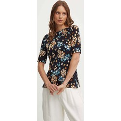 Bluzka damska wielokolorowa Ralph Lauren z okrągłym dekoltem w kwiaty  - zdjęcie produktu