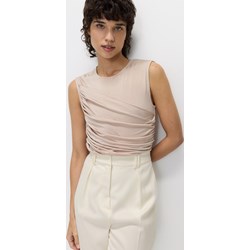 Reserved bluzka damska z okrągłym dekoltem z wiskozy  - zdjęcie produktu