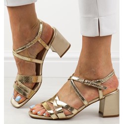 Sandały damskie Sergio Leone eleganckie na słupku  - zdjęcie produktu