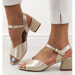 Sandały damskie Sergio Leone eleganckie z klamrą  - zdjęcie produktu