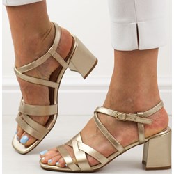 Sergio Leone sandały damskie eleganckie na słupku  - zdjęcie produktu