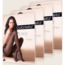 Rajstopy czarne Gabriella w stylu klasycznym  - zdjęcie produktu