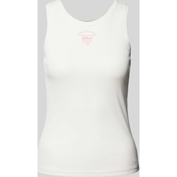 G-Star Raw bluzka damska biała z okrągłym dekoltem  - zdjęcie produktu