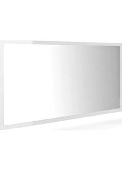 Nowoczesne białe lustro w połysku LED - Marajo 4X Elior Edinos.pl - kod rabatowy
