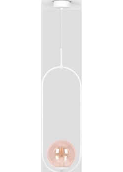 Biało-bursztynowa nowoczesna lampa wisząca nad stół - A488-Erdi Lumes Edinos.pl - kod rabatowy