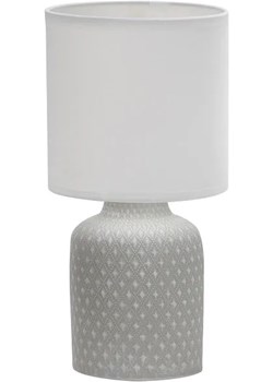 Szara lampa stołowa z ceramiczną podstawą - V085-Sanati Lumes Edinos.pl okazja - kod rabatowy