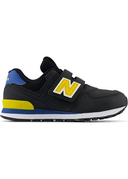 Buty dziecięce New Balance PV574KIB – czarne New Balance New Balance Poland - kod rabatowy