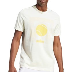 T-shirt męski biały Adidas sportowy  - zdjęcie produktu